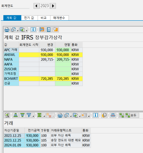 고정자산 관련 문의드립니다!