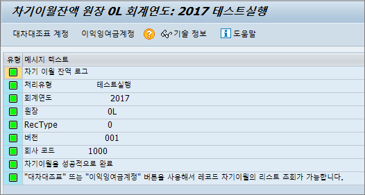 전기이월이익잉여금 차기 이월이 안되는 현상